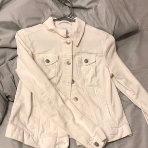 White jean jacket